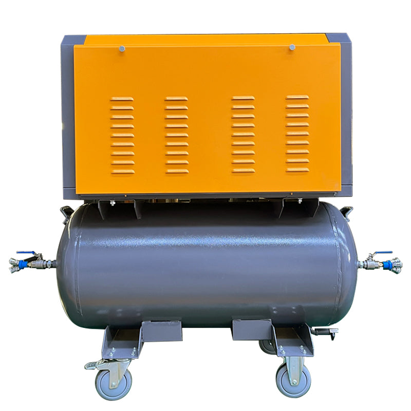 ضاغط هواء لولبي محمول بسرعة ثابتة 5.5kW و7.5HP مع عجلات