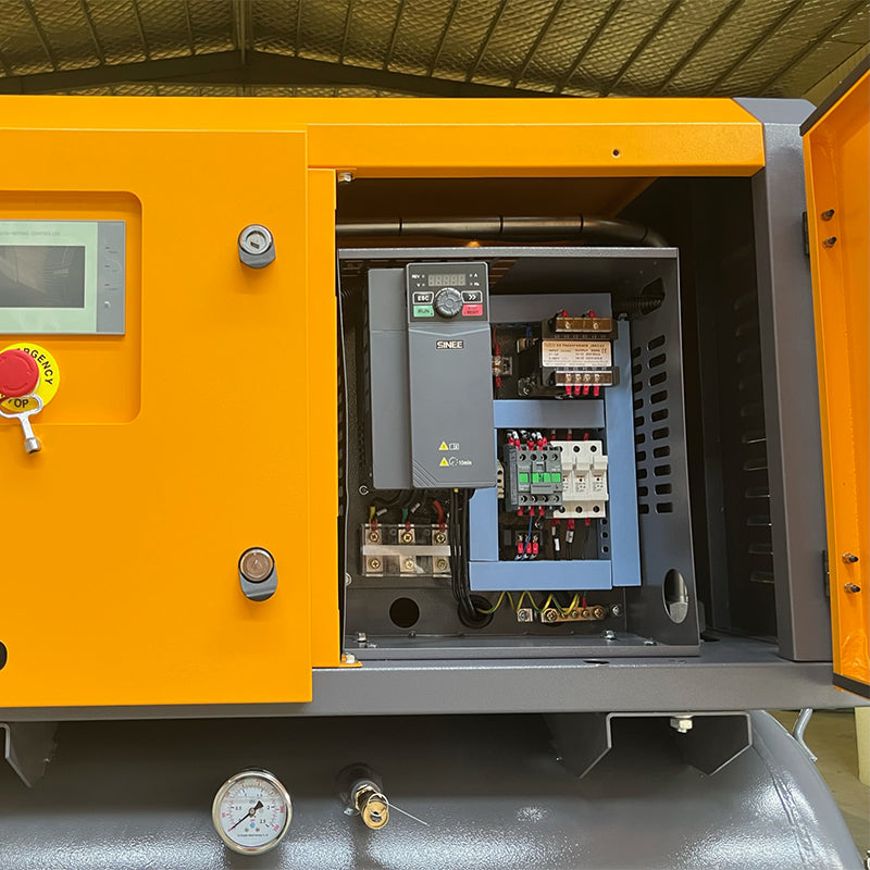 Single phase 4.5kw 6HP Permanent Magnet VSD Industrial Oil Injected Screw Air Compressor