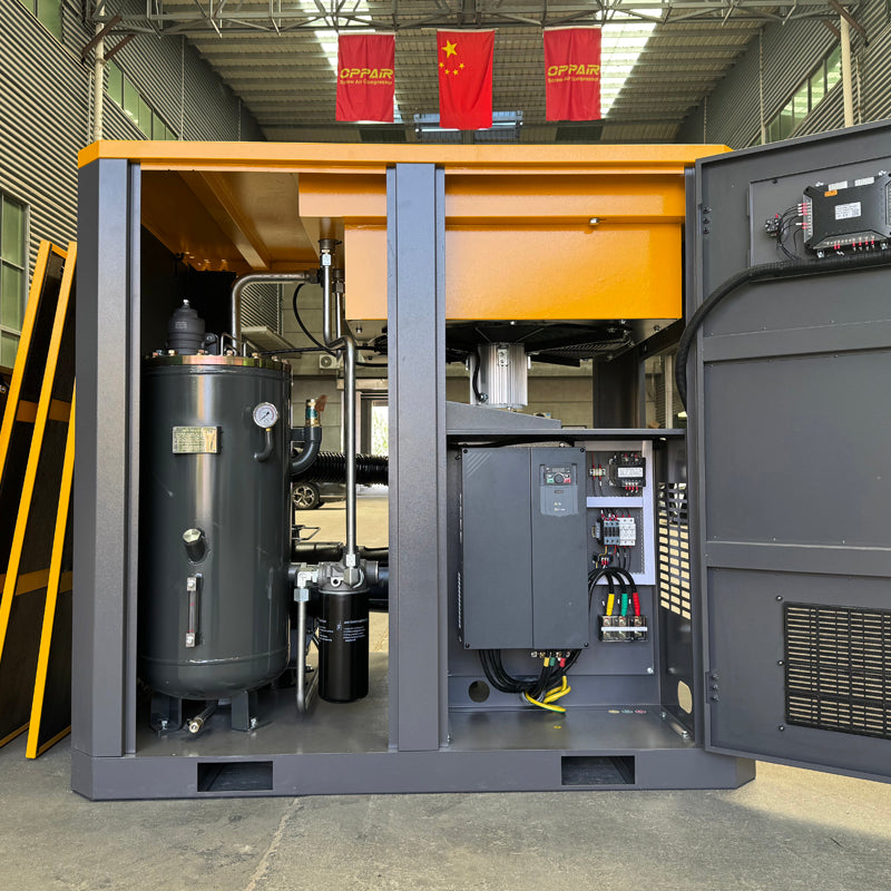 OPP-100PV 75kw 100hp 10.0-13.4m3/min 7/8/10/12bar High Power Big Screw Air Compressor with Intelligent control system