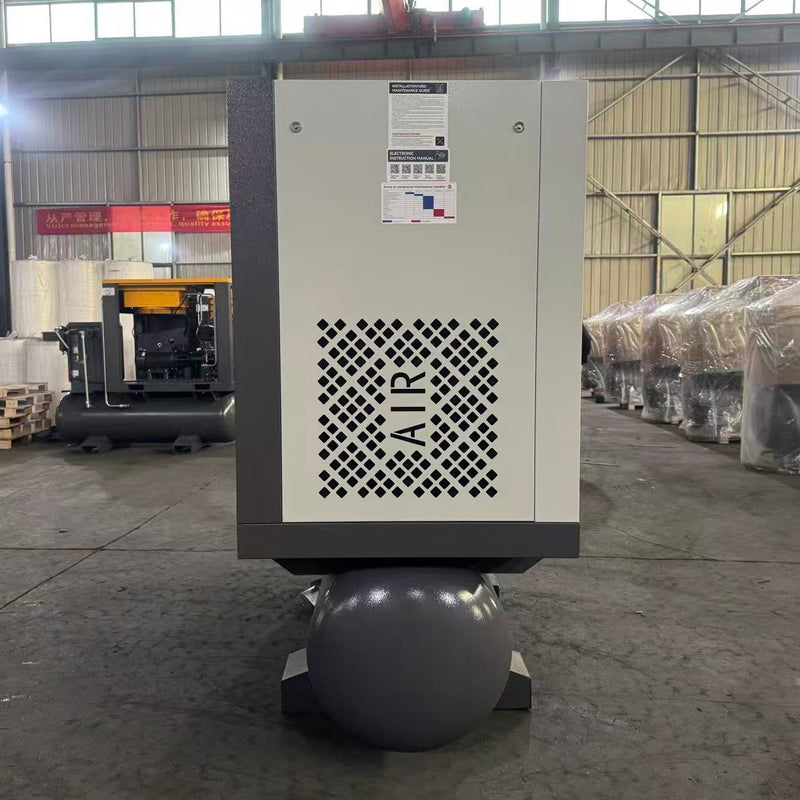 High Efficient Screw Air Compressors With Air Dryer Air tank 5-clase Precision filter Modular adsorption dryer for Laser Cutting Machiner