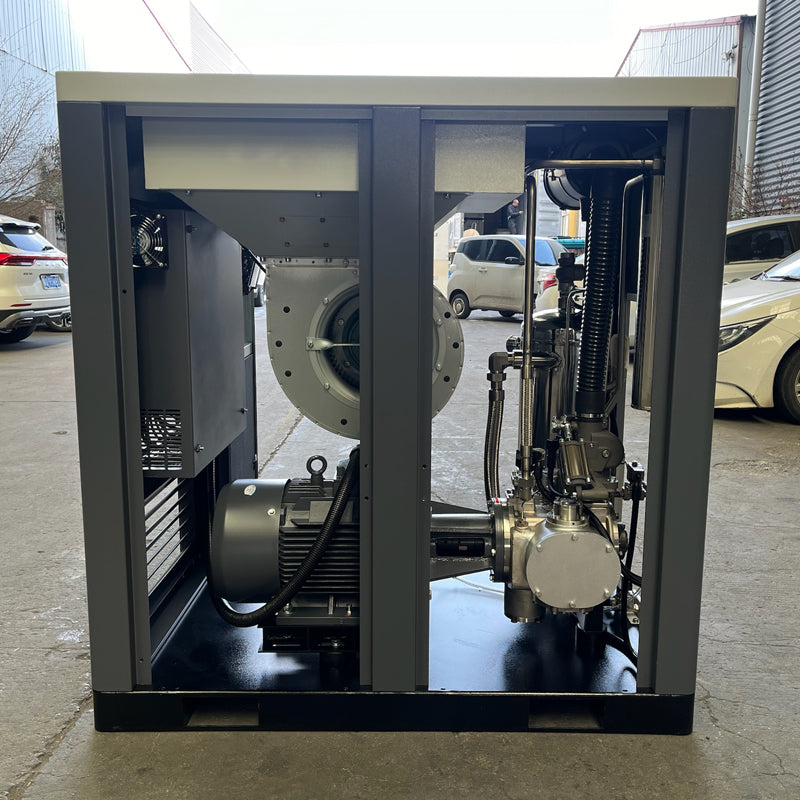 Compresor de aire de tornillo sin aceite de alto rendimiento 55/75/90 kW 2/3/4 bar para moldeo por soplado