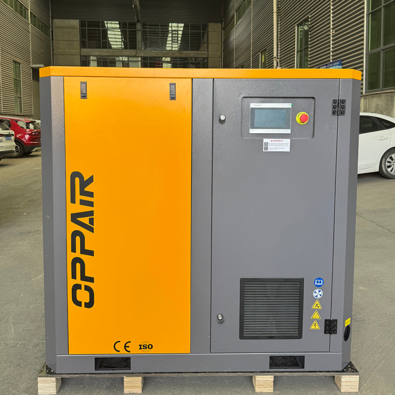 OPP-75PV 55kw 75hp 7.6-10.0m3/min 7/8/10/12bar PM VSD High Efficiency Screw Air Compressor Low Power Consumption