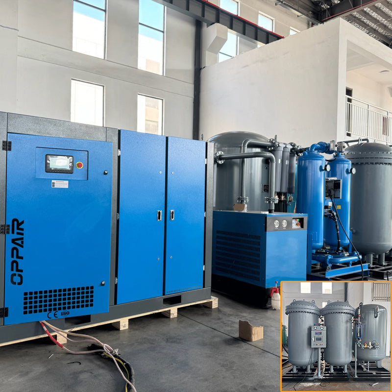 High Efficiency 99.99% PSA Nitrogen Generator 100Nm³/h 8Bar 75KW Compressor Long Life