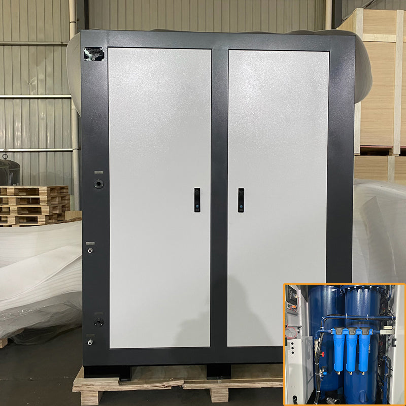 Intelligent PLC Control 90-99% Nitrogen Generator 150Nm³/h 16Bar 37KW Compressor