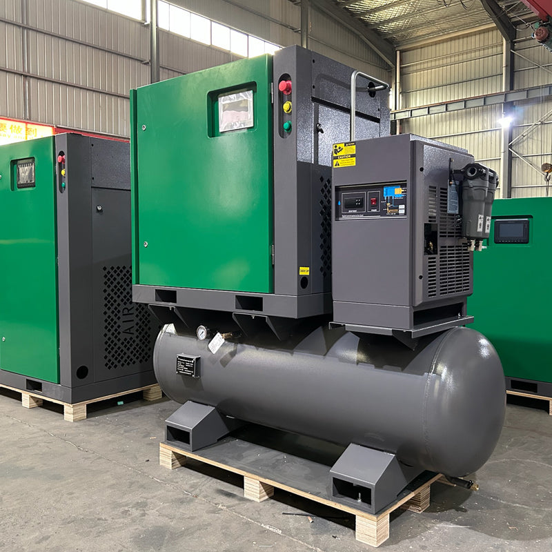 OPPAIR 4-in-1 PM VSD Screw Air Compressor 11kw 15hp with Air Tank Refrigerated Dryer Precision Filter – All-in-One Auto Care