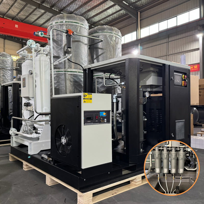 Compresseur laser sur châssis 20 bar pour machine de découpe fibre et laser 30-60 kW