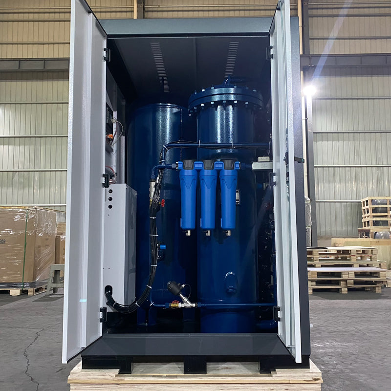 Intelligent PLC Control 90-99% Nitrogen Generator 150Nm³/h 16Bar 37KW Compressor