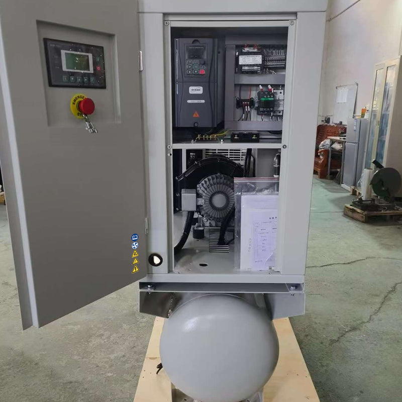 Безмасляный спиральный компрессор 4 в 1 5.5 kW 8 bar 10 bar с ресивером