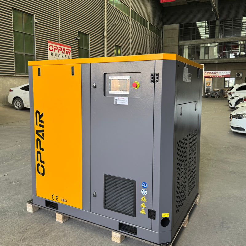 OPP-75PV 55kw 75hp 7.6-10.0m3/min 7/8/10/12bar PM VSD High Efficiency Screw Air Compressor Low Power Consumption