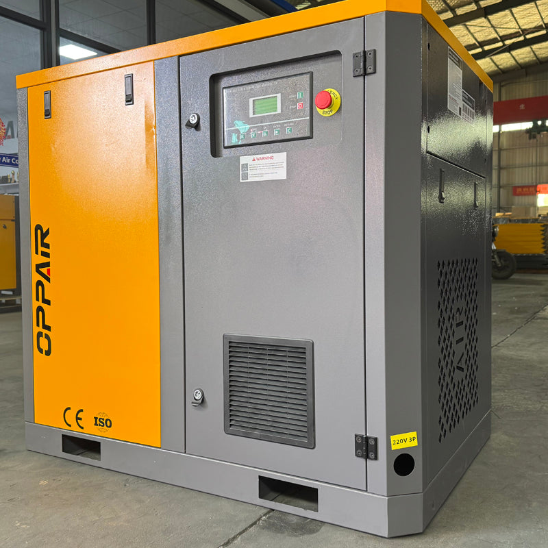 OPP-30F 22kw 30hp 2.7-3.8m3/min 7/8/10/12bar Fixed Speed Screw Air Compressor Lubricated Motor &amp; Engine Air Cooled