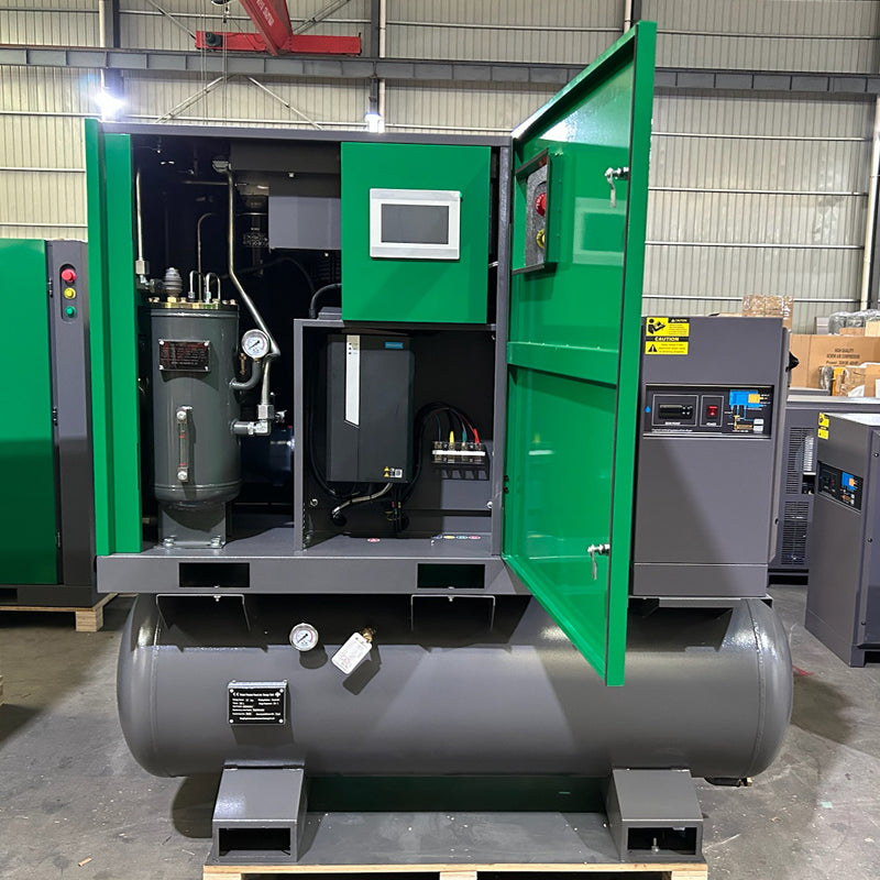 16bar high pressure screw air compressor with air tank