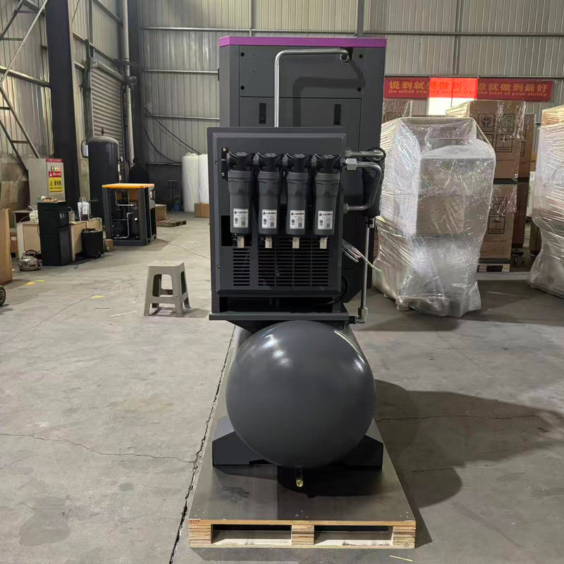 High Efficient Magnet Frequency Conversion Four-in-one Screw Air Compressor 7.5kw for Printing Industry