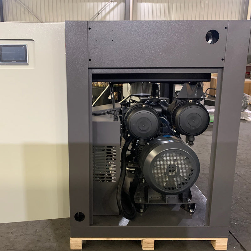 55kw/75hp Double Stage Compressing Double Screw Air Compressor For Factory