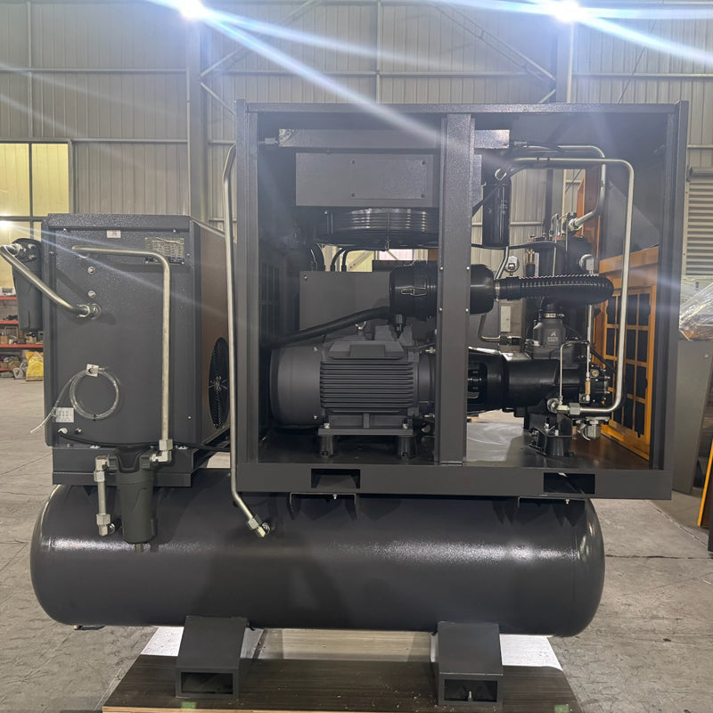 16bar high pressure screw air compressor with air tank
