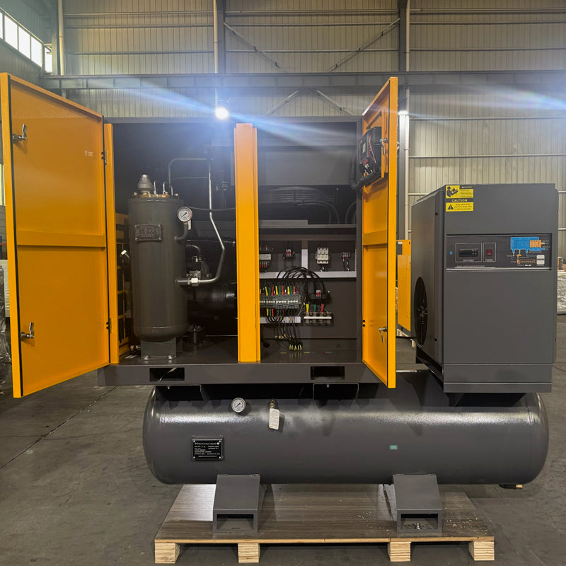 Compresseur d'air à vis 4 en 1 OPPAIR PM VSD 11 kW 15 HP avec réservoir, sécheur et filtre