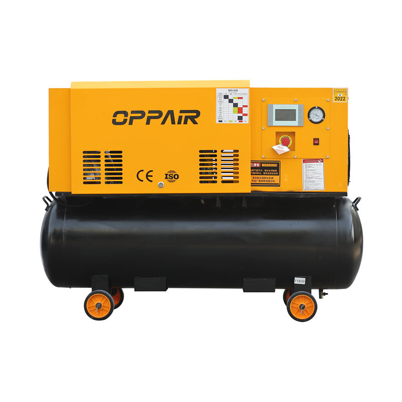 Portable High Voltage 2-in-1 7.5kw 10HP Energy-Saving Air-Cooled Screw Air Compressor