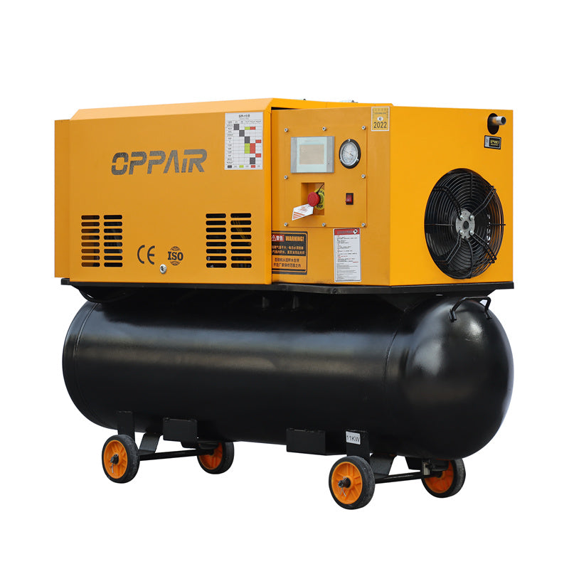 Portable High Voltage 2-in-1 7.5kw 10HP Energy-Saving Air-Cooled Screw Air Compressor