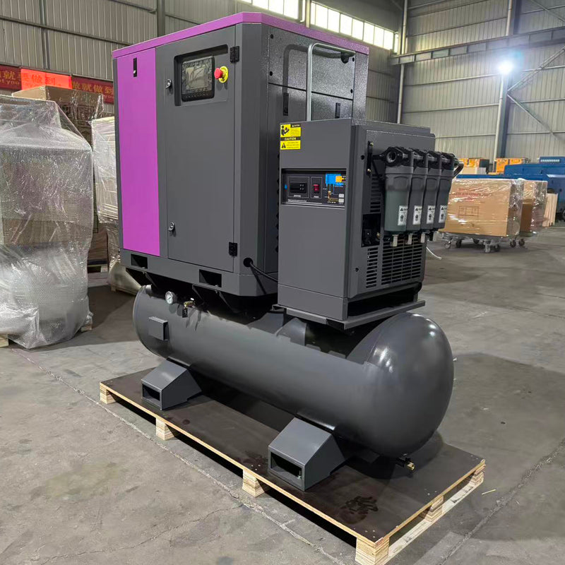 High Efficient Magnet Frequency Conversion Four-in-one Screw Air Compressor 7.5kw for Printing Industry