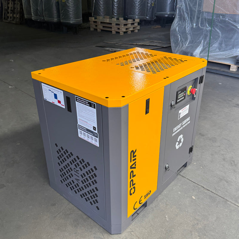 ضاغط هواء لولبي بسرعة ثابتة OPP-10F بقدرة 7.5kW و10HP وتدفق 0.8-1.2m³/min
