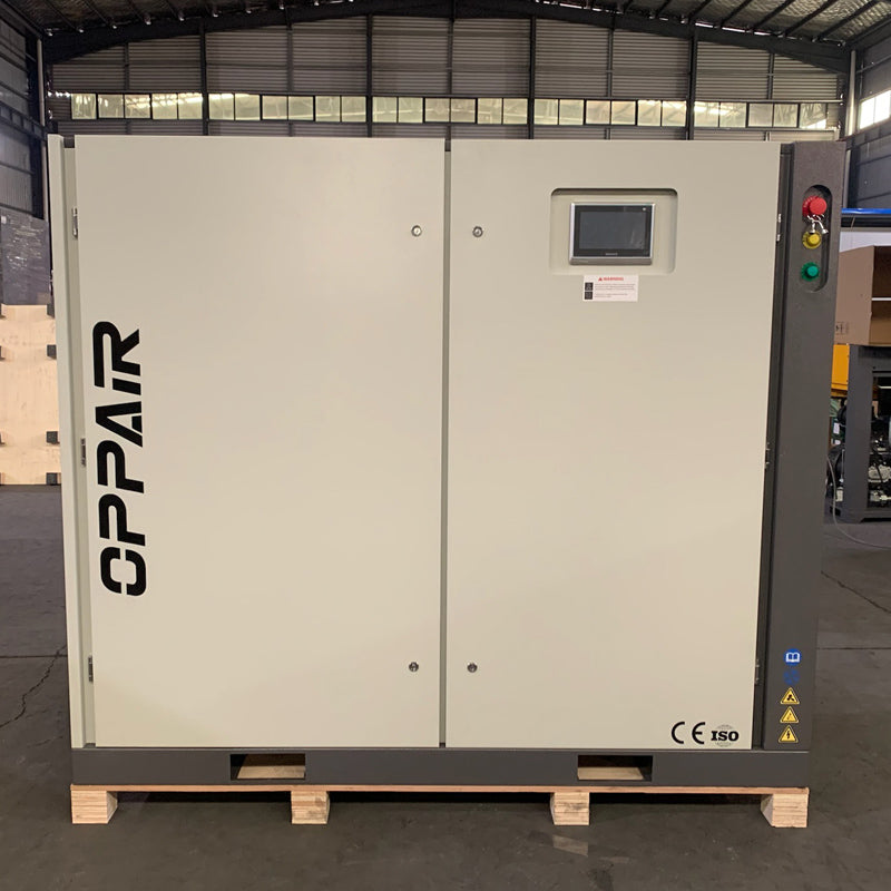 Energy Saving Two -Stage 55kw 8bar High Efficience Screw Air Compressor For Laser Cutting Machine