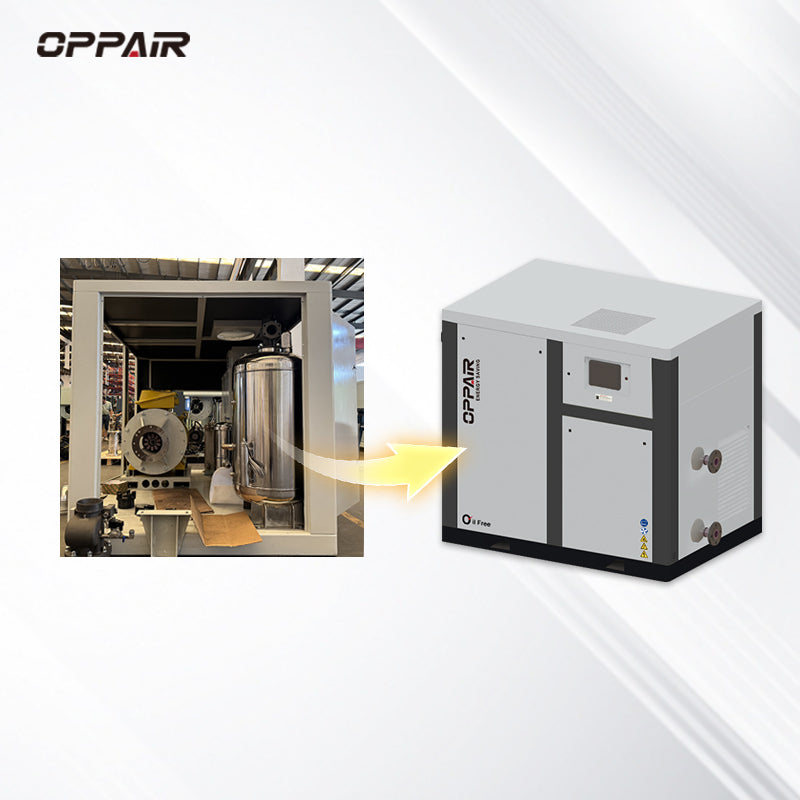 Low Pressure 2bar 3bar 4bar Oil Free Screw Air Compressor Water Injection 30kw 37kw 45kw High Quality Industrial Compressor