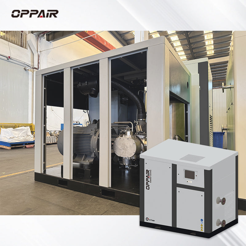 200kw 220kw 250kw Oil Free Air Compressor Water Injected Lubricating 8bar 10bar Smart Energy-Saving Compressor Industrial Sup