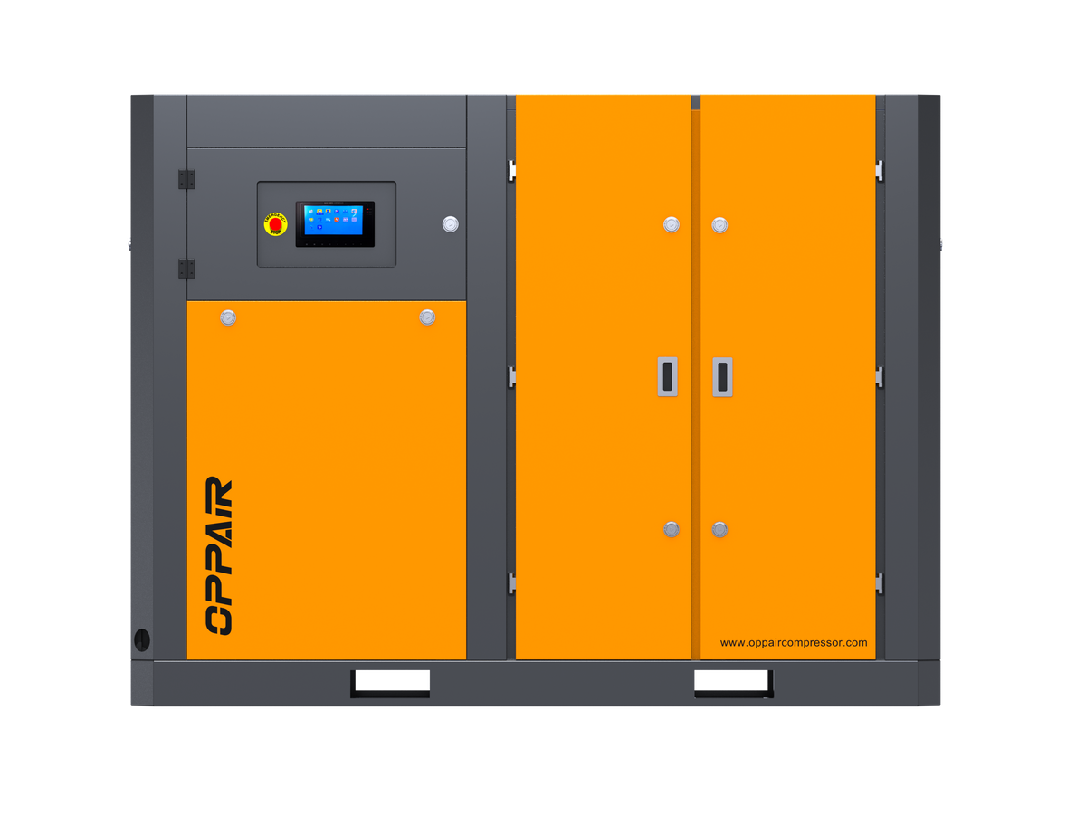 OPPAIR 90kw screw air compressor with two cooling fans