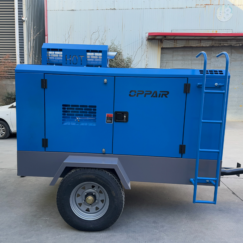 German Quality Industrial Diesel Mobile Air Compressor for Drilling Rig