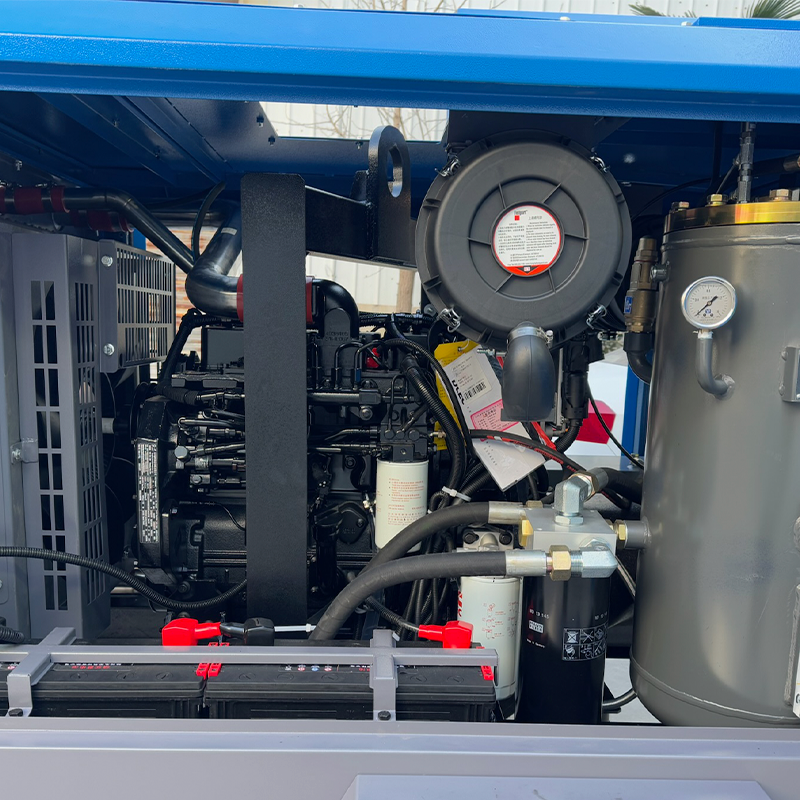 German Quality Industrial Diesel Mobile Air Compressor for Drilling Rig