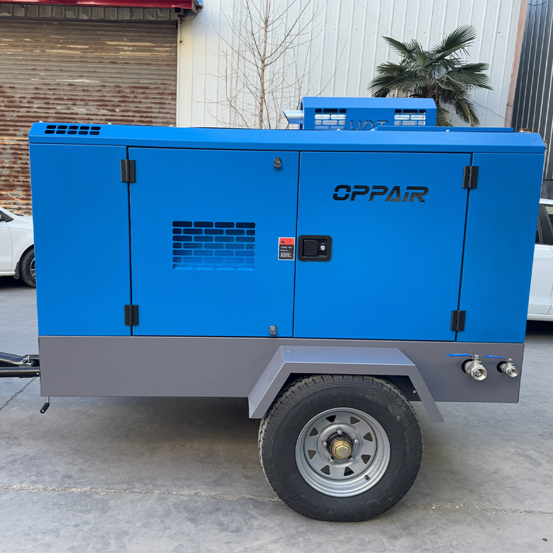 German Quality Industrial Diesel Mobile Air Compressor for Drilling Rig