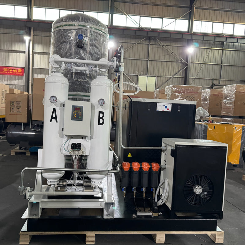 Auf Rahmen montierter Laserkompressor 20 bar für 30 kW-60 kW Faserlaser-Schneidanlagen