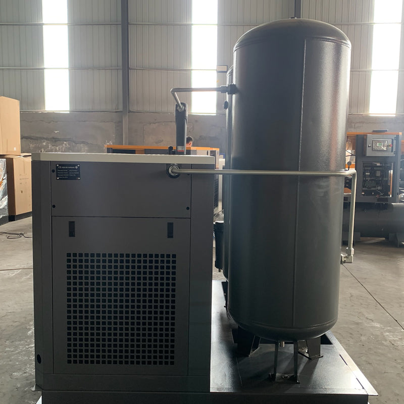 Compresor de aire de tornillo láser montado sobre patín 1.6 MPa 232 psi 37 kW 40/50 HP