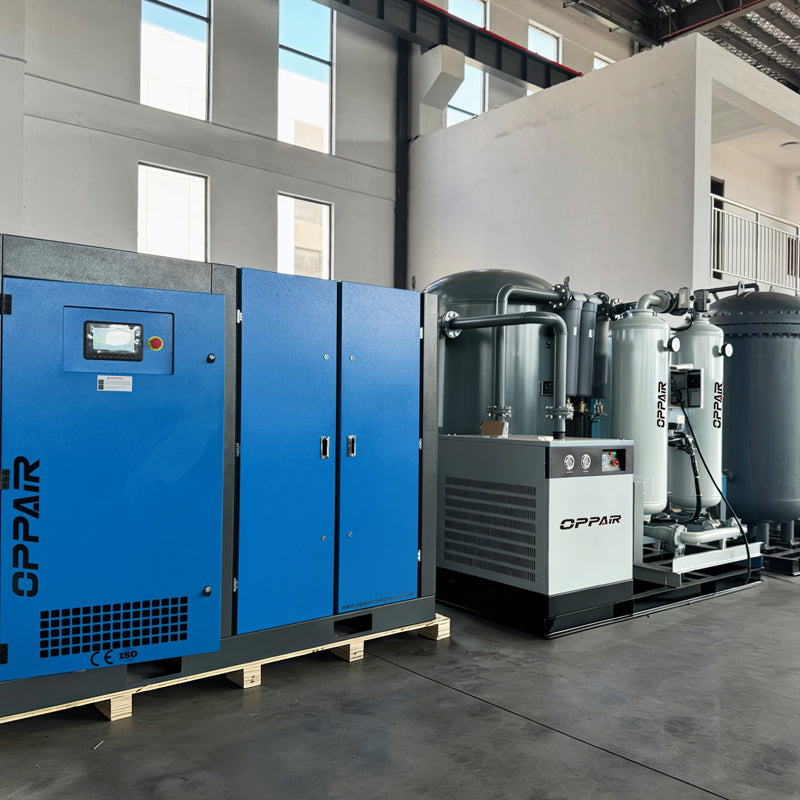 Complete Oxygen Generation Equipment With PLC Control System From Air Compression To PSA Oxygen Generator