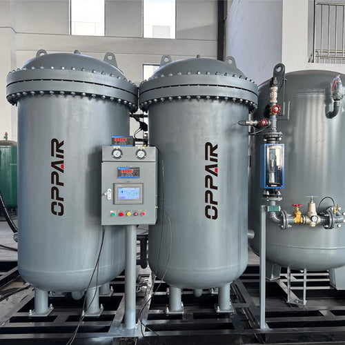 Komplette Sauerstoffanlage mit PLC-Steuerung von der Druckluft bis zum PSA-Generator