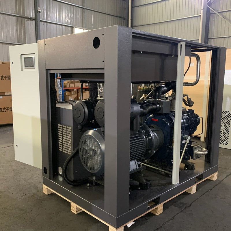 Double Stage Screw Air Compressor 110kw 250kw 350hp Textile Machine