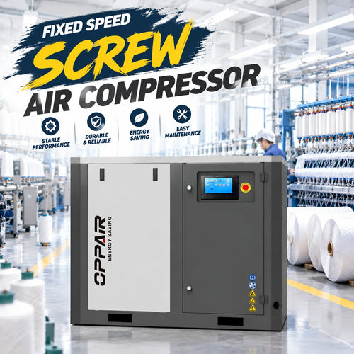 55kw/75hp Double Stage Compressing Double Screw Air Compressor For Factory