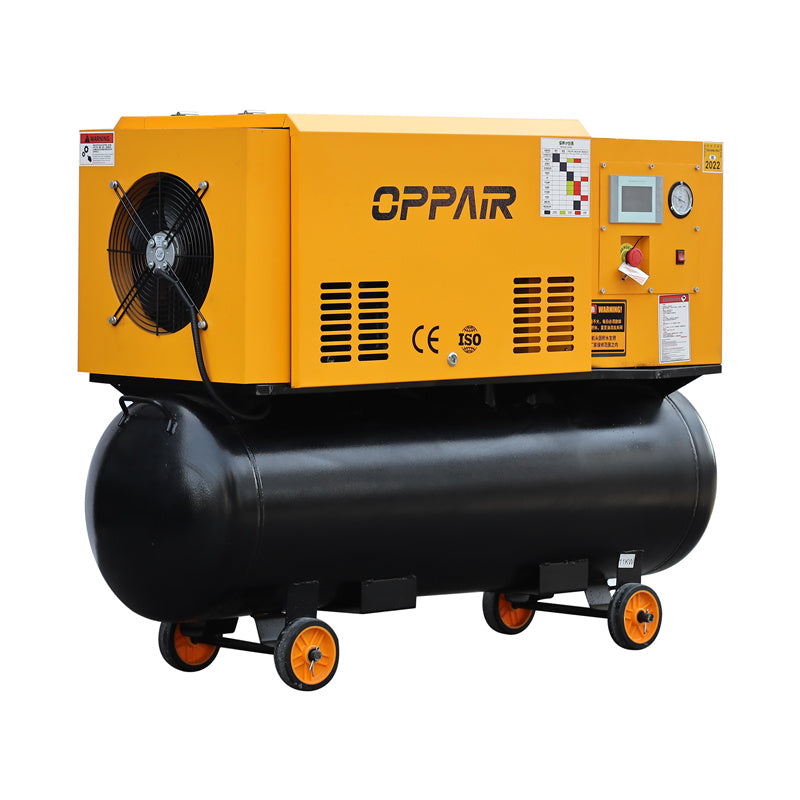 Portable silent 11kw 15HP PM VSD Oil Lubricated Screw Air Compressor for outdoor