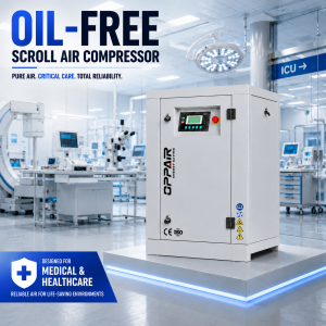 5.5kw 11kw 16.5kw Oil Free Scroll Energy Saving Screw Air Compressor 8/10bar Variable Frequency Air Compressors For Factory