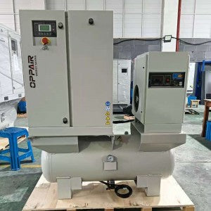tank mounted oil free scroll air compressor 5.5kw 3.7kw 2.2kw all in one no oil scroll type 8/10bar energy saving compressors