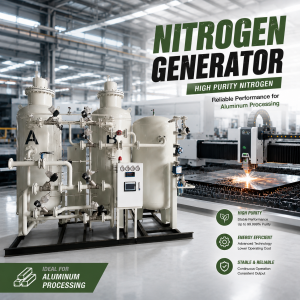 Complete Set 99.99% Nitrogen Generator 200Nm³/h 8Bar 132KW Compressor All In One System