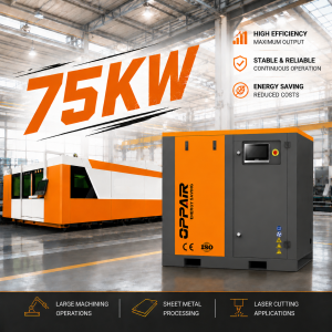 OPP-100PV 75kw 100hp 10.0-13.4m3/min 7/8/10/12bar High Power Big Screw Air Compressor with Intelligent control system