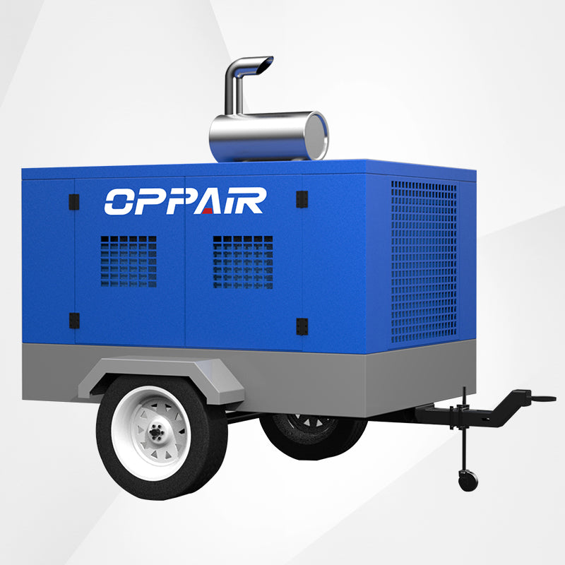 Diesel mobile air compressor