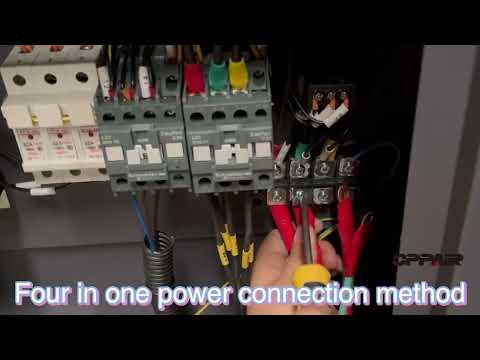 220V 60HZ 3P 4-IN-1 Laser cutting Compressor how to connect to air compressor power supply?