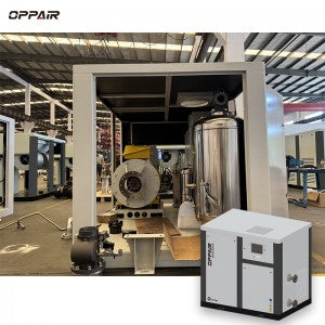 No oil PM VSD Screw Air Compressor 22kw 37kw 45kw 55kw 8/10bar 12.5bar Oil Free Compressor For PET Bottle Blowing Machine