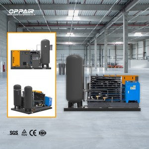 Top Quality 30kw 40hp Screw Air Compressor Booster 30/40bar Outlet Pressure 4.5m3/min 5m3/min for Blow Molding Machine