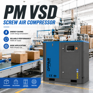 OPP-10PV 7.5kw 10hp 7/8/10/12bar 0.8-1.2m3/min Screw Air Compressor PM VSD Industrial Air Compressor