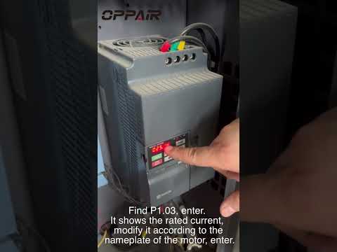 Reset the inverter parameters