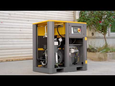 Schraubenkompressor 10HP-100HP im Gelb-Grau-Design